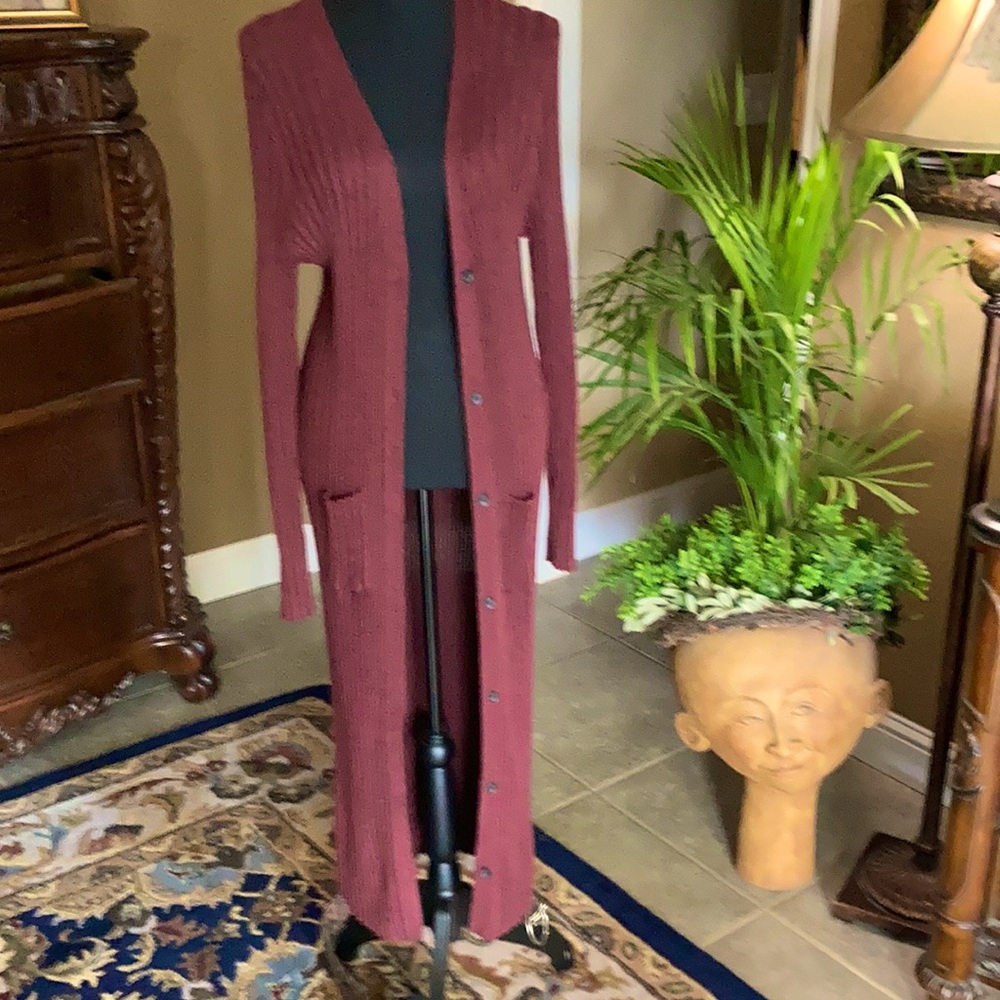 Maxi cardigan sweater